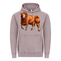 Vintage Zinc red angus bull Vintage Hoodie - LillyAllenDesigns