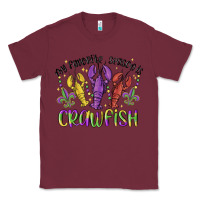 Burgundy my favorite season is crawfish Classic Tee - MaliasSmallBusiness