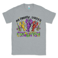 Heather Grey my favorite season is crawfish Classic Tee - MaliasSmallBusiness