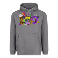 Storm Mardi Gras ICU Nurse Heavyweight Hoodie - HowdyJamesFarm