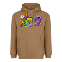 Toasted Coconut Mardi Gras ICU Nurse Heavyweight Hoodie - HowdyJamesFarm