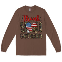Chestnut thank you veteran Long Sleeve Tee - MaliasSmallBusiness