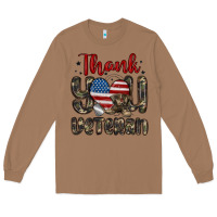 Toasted Coconut thank you veteran Long Sleeve Tee - MaliasSmallBusiness