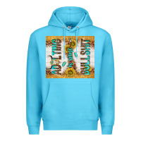 Ocean Blue Adulting is some bullshit Premium Hoodie - TumblerDesignByShophia