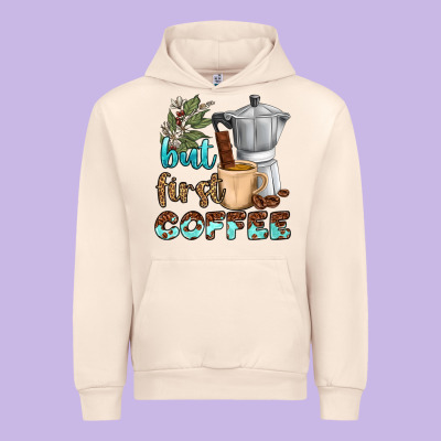 Coffee Cups But First Coffee Bbs Urban Hoodie Designed By Bundleandbundleshop