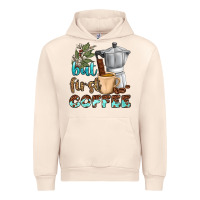 Sandshell coffee cups but first coffee bbs Urban Hoodie - BundleAndBundleShop