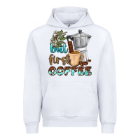 White coffee cups but first coffee bbs Urban Hoodie - BundleAndBundleShop