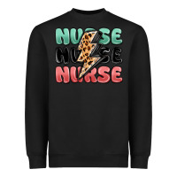 Black nurse leopard lightning bolt Heavyweight Sweatshirt - MaliasSmallBusiness