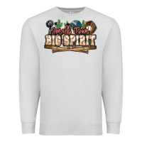 Dove Grey Small town big spirit Baseball Premium Sweatshirt - HowdyJamesFarm
