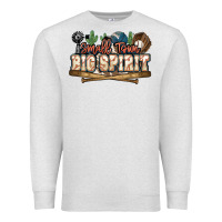 Oatmeal Heather Small town big spirit Baseball Premium Sweatshirt - HowdyJamesFarm