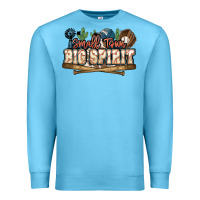 Ocean Blue Small town big spirit Baseball Premium Sweatshirt - HowdyJamesFarm