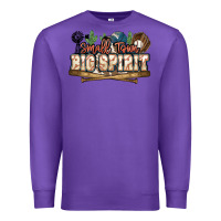 Purple Small town big spirit Baseball Premium Sweatshirt - HowdyJamesFarm
