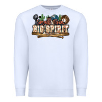 White Small town big spirit Baseball Premium Sweatshirt - HowdyJamesFarm