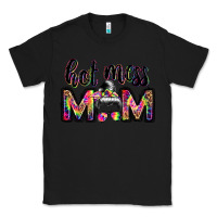 Black hot mess mom messy bun Classic Tee - JahusDesignShop