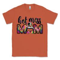 Copper hot mess mom messy bun Classic Tee - JahusDesignShop