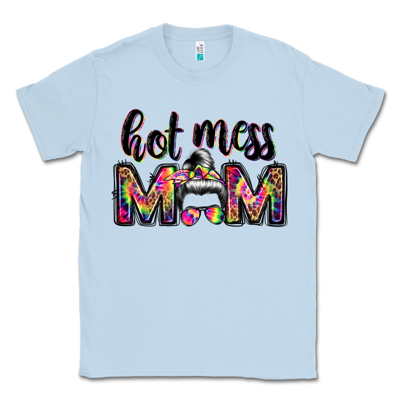 Hot Mess Mom Messy Bun Classic Tee by JahusDesignShop | Teevron