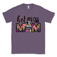 Lavender hot mess mom messy bun Classic Tee - JahusDesignShop