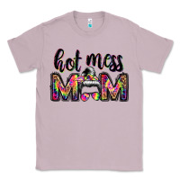 Lilac hot mess mom messy bun Classic Tee - JahusDesignShop