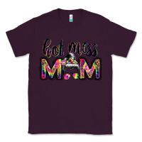 Plum hot mess mom messy bun Classic Tee - JahusDesignShop