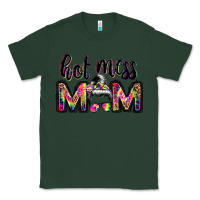 Sports Green hot mess mom messy bun Classic Tee - JahusDesignShop