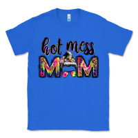 True Royal hot mess mom messy bun Classic Tee - JahusDesignShop