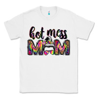 White hot mess mom messy bun Classic Tee - JahusDesignShop