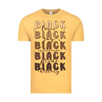 Vintage Mustard black history Vintage Tee - MaliasSmallBusiness