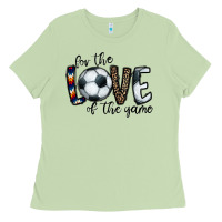 Matcha for the love of the game socer Ladies Tee - CowhideDigitalArt