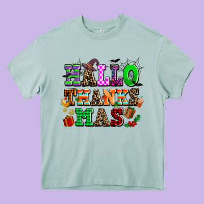 Hallothanksmas Heavy Core Tee Designed By Adodesignshop