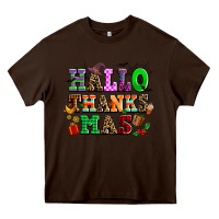 Chocolate Brown hallothanksmas Heavy Core Tee - AdoDesignShop