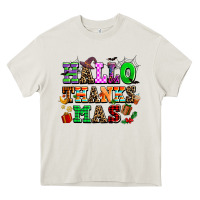 Cream hallothanksmas Heavy Core Tee - AdoDesignShop