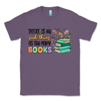 Lavender there is no such thing as too many books Classic Tee - MaliasSmallBusiness