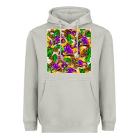 Moon Dust Mardi Gras jester had and crawfish with leopard pa Heavyweight Hoodie - HowdyJamesFarm