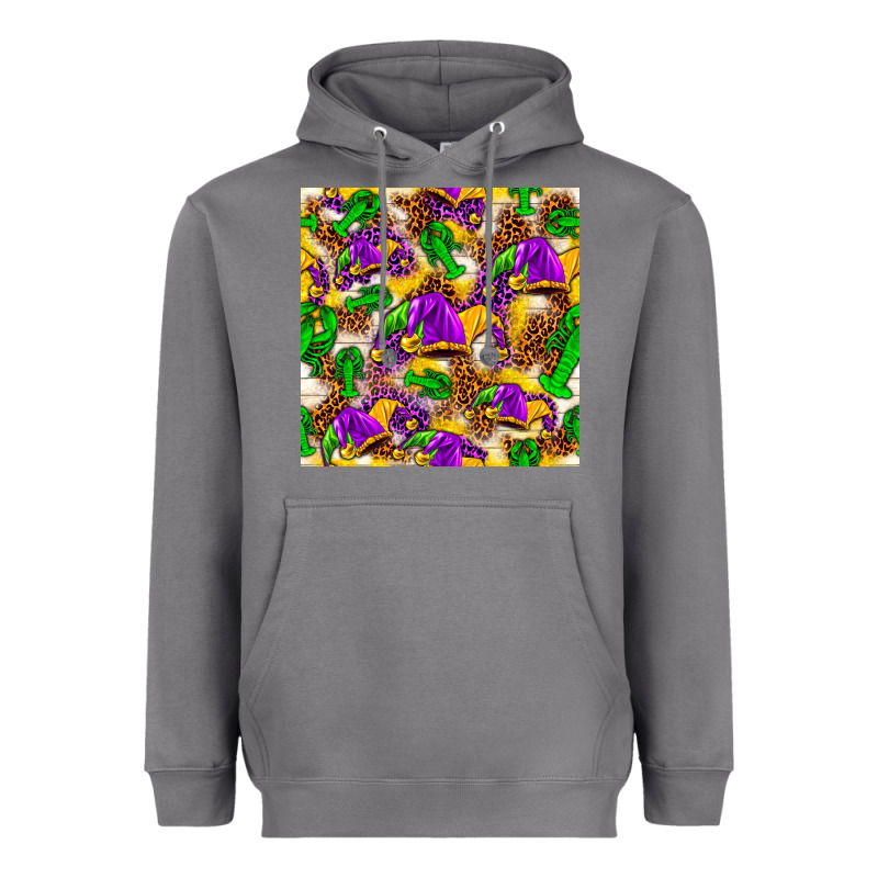 Mardi Gras Jester Had And Crawfish With Leopard Pa Heavyweight Hoodie by HowdyJamesFarm | Teevron