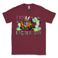 Burgundy I Dig Easter Day Classic Tee - CowhideDigitalArt