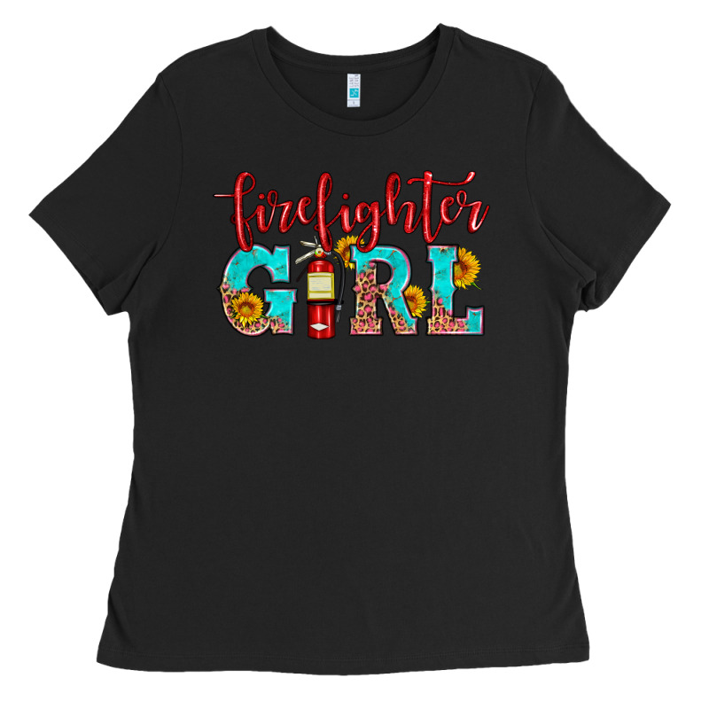 Firefighter Son Girl Ladies Tee by HRA Design Shop | Teevron