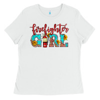 White firefighter son girl Ladies Tee - HRA Design Shop