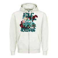 Christmas Home For The Holidays Zipper Hoodie | Teevron