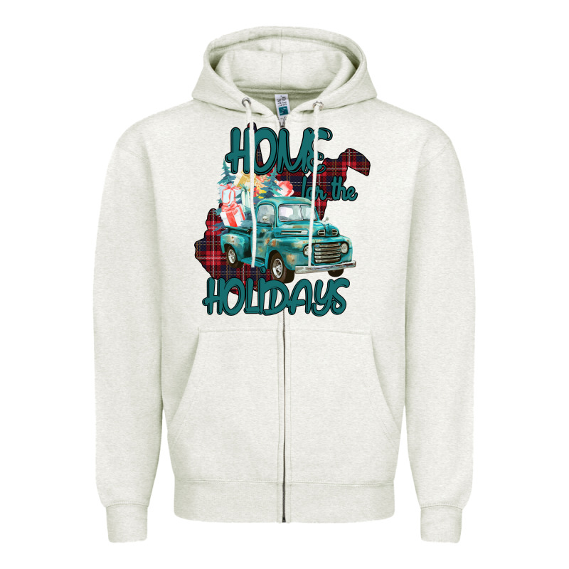 Christmas Home For The Holidays Zipper Hoodie by Bettercallsaul | Teevron
