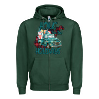 Sports Green Christmas Home For The Holidays Zipper Hoodie - Bettercallsaul