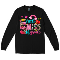 Black little miss fifth grade Long Sleeve Tee - NancyCooperArtShop