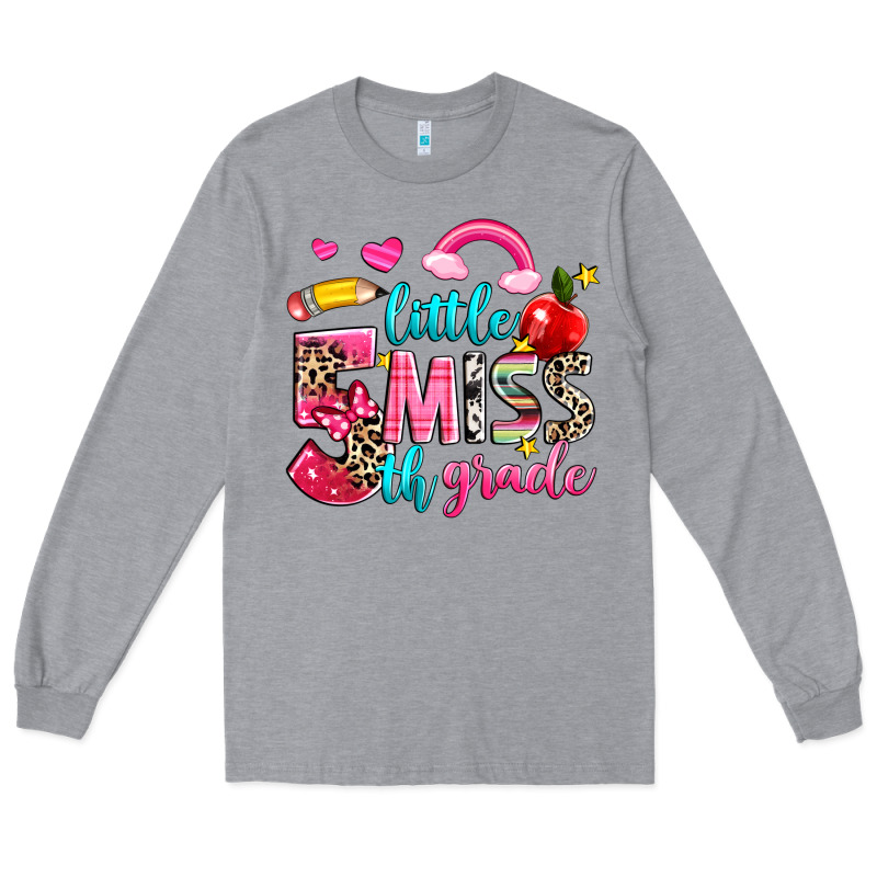 Little Miss Fifth Grade Long Sleeve Tee by NancyCooperArtShop | Teevron