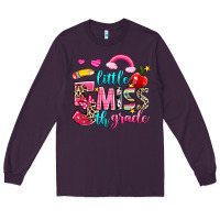 Plum little miss fifth grade Long Sleeve Tee - NancyCooperArtShop