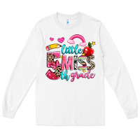 White little miss fifth grade Long Sleeve Tee - NancyCooperArtShop