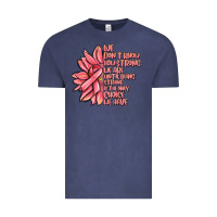 Vintage Denim pink sunflower and cancer ribbon breast cancer Vintage Tee - MaliasSmallBusiness