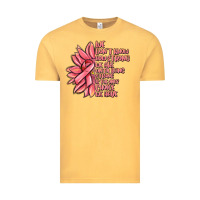 Vintage Mustard pink sunflower and cancer ribbon breast cancer Vintage Tee - MaliasSmallBusiness