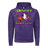 Cloud Purple Spooky babes club Vintage Hoodie - NancyCooperArtShop