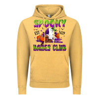 Vintage Mustard Spooky babes club Vintage Hoodie - NancyCooperArtShop
