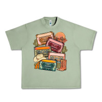 Oil Green customized country cassette tapes Urban Heavy Tee - MaliasSmallBusiness