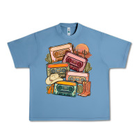 Pebble Blue customized country cassette tapes Urban Heavy Tee - MaliasSmallBusiness